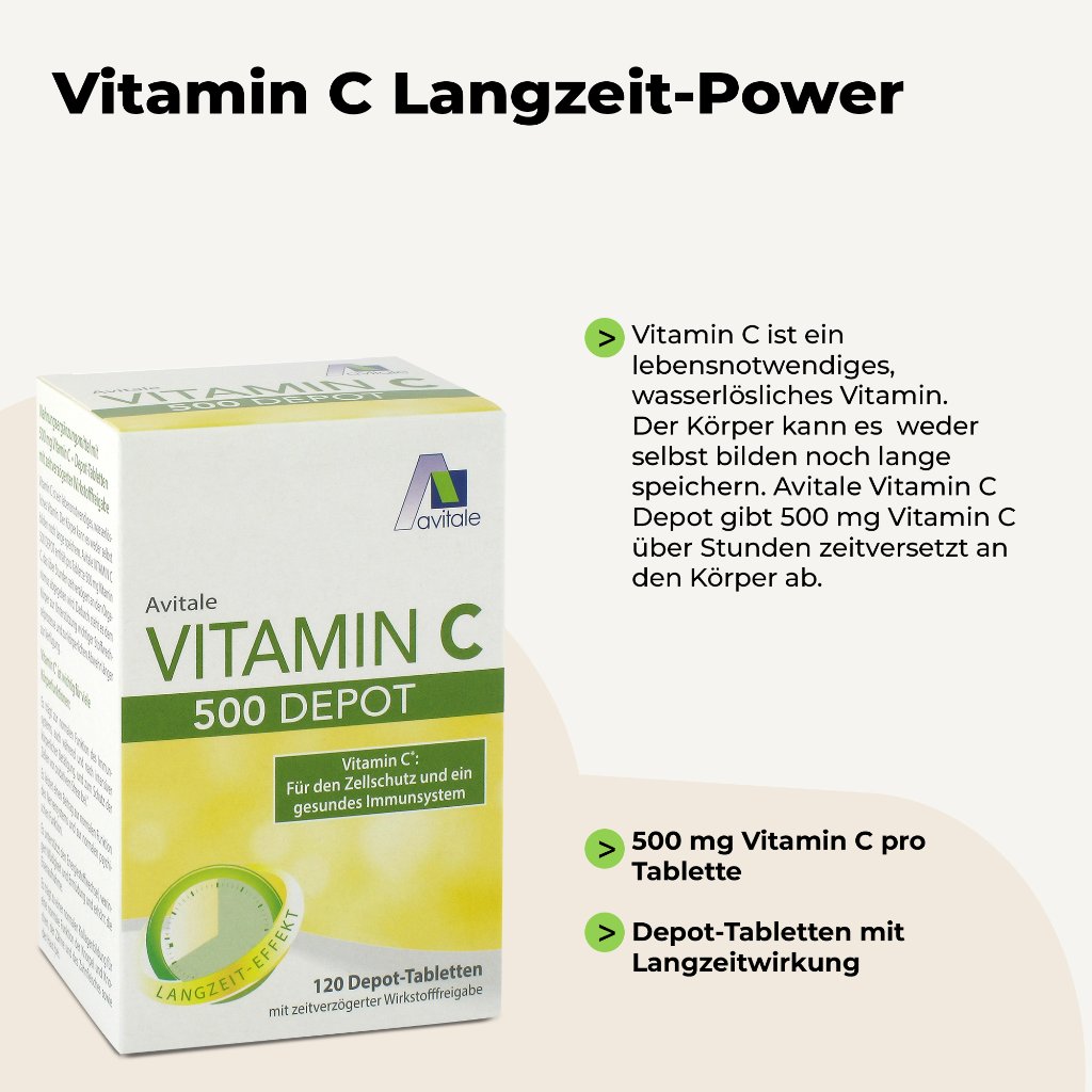 VITAMIN C 500 mg Depot Tabletten