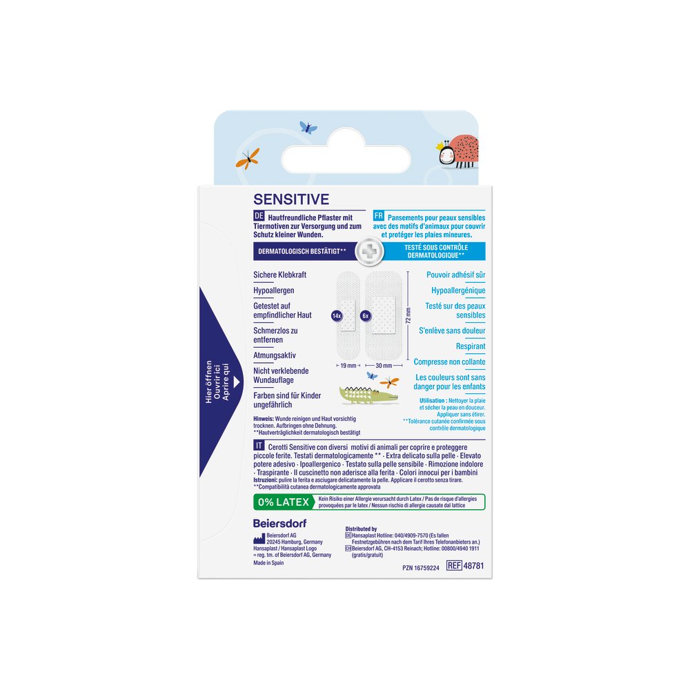 HANSAPLAST Sensitive Kinder Pflasterstrips
