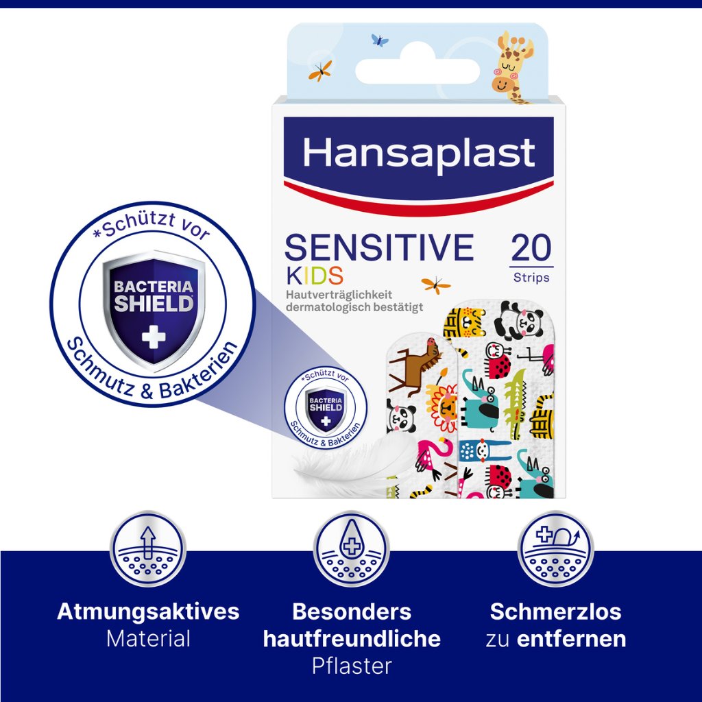HANSAPLAST Sensitive Kinder Pflasterstrips