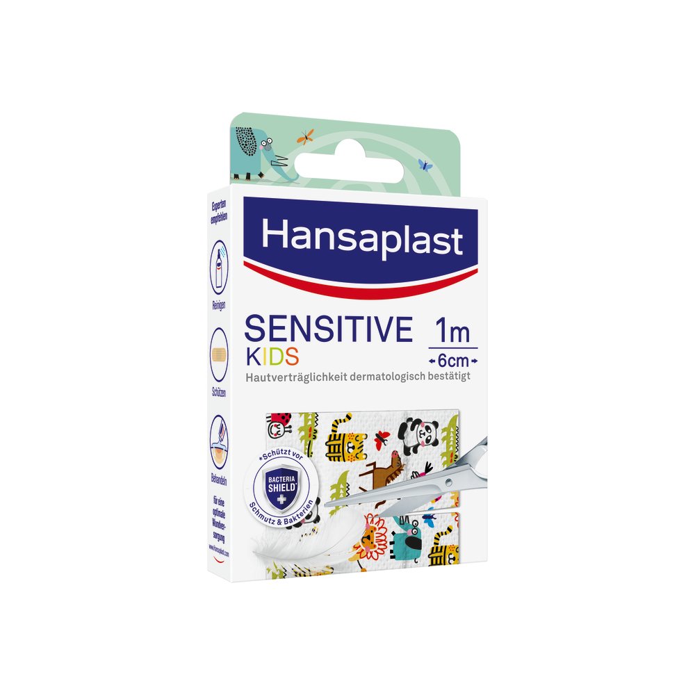 HANSAPLAST Sensitive Kinder Pflaster 6 cmx1 m
