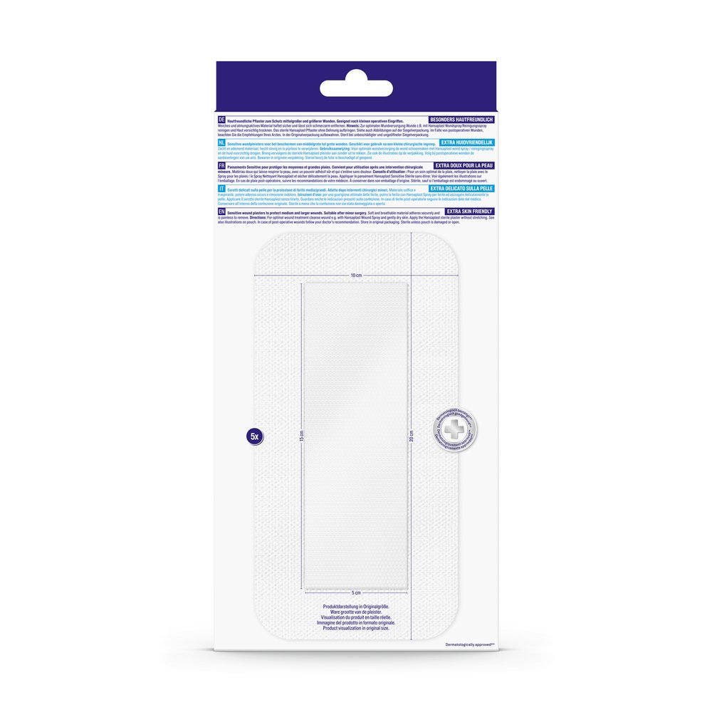 HANSAPLAST Sensitive Wundverband steril 10x20 cm