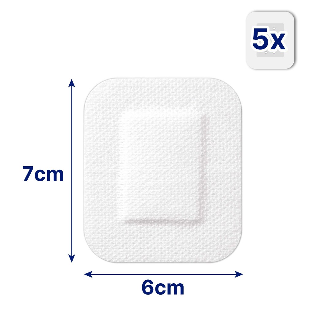 HANSAPLAST Sensitive Wundverband steril 6x7 cm