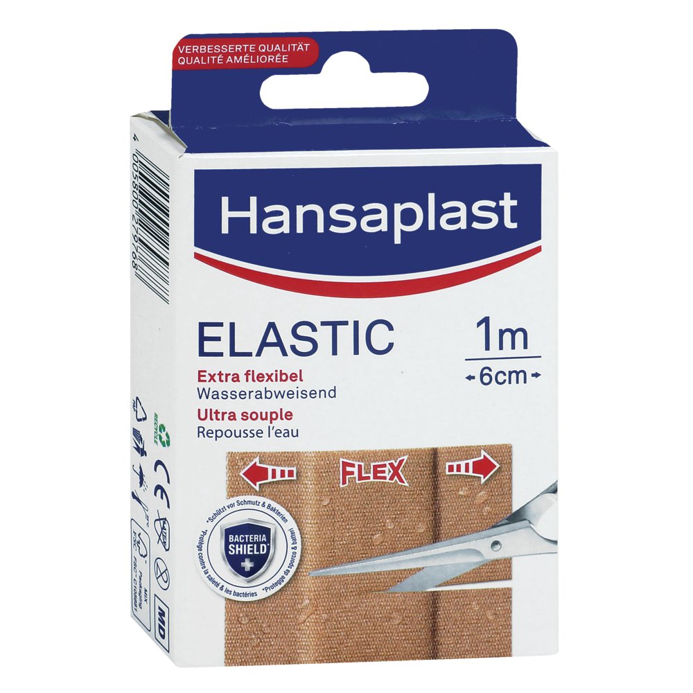 HANSAPLAST Elastic Pflaster 6 cmx1 m