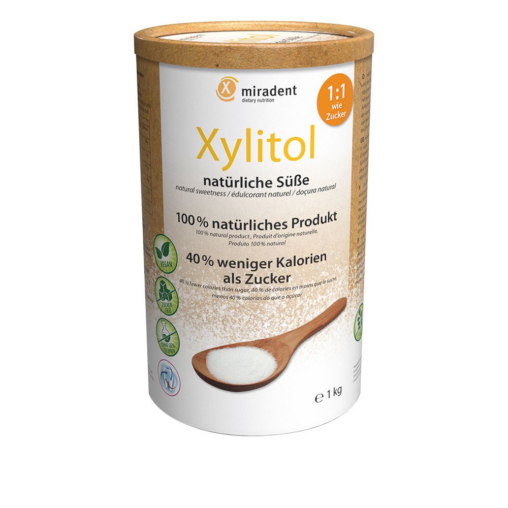MIRADENT Xylitol Zuckerersatz Pulver
