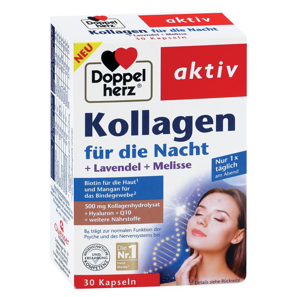 DOPPELHERZ Kollagen für die Nacht aktiv Kapseln