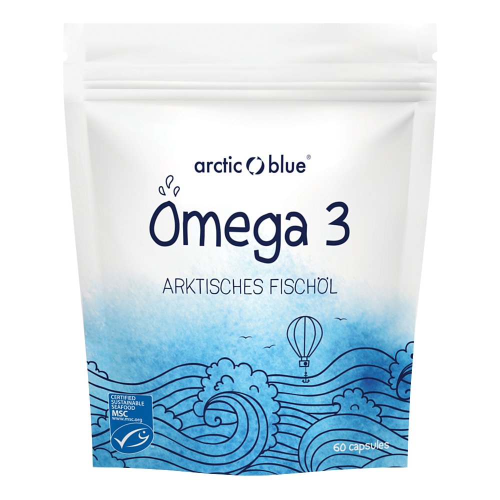 OMEGA-3 ARKTISCHE Fischöl-Kapseln MSC Arctic Blue