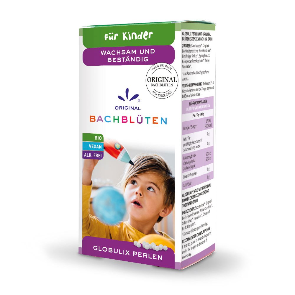BACHBLÜTEN Kinder Globuli wachsam und beständig