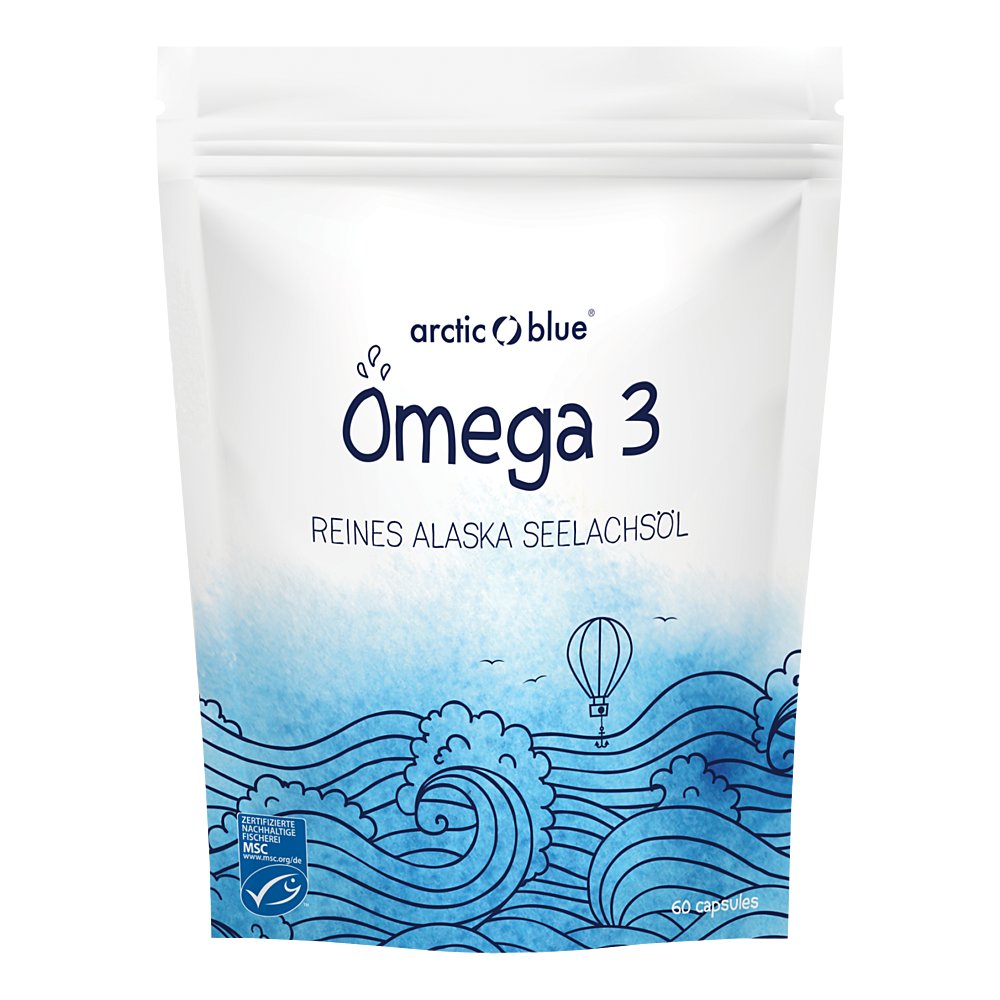 OMEGA-3 ALASKA Seelachsöl Kapseln MSC Arctic Blue