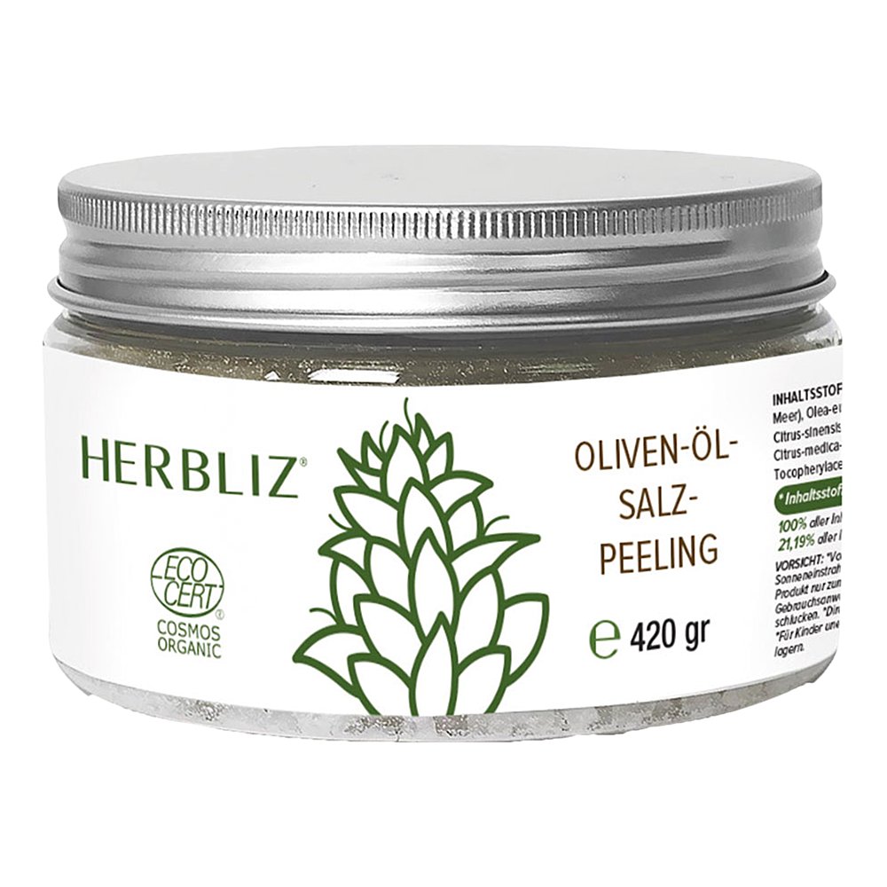 HERBLIZ Olivenöl-Meersalz-Peeling