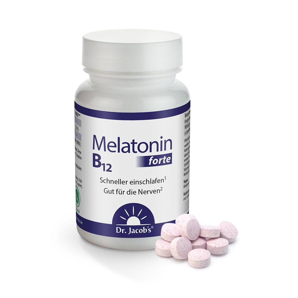 Dr.Jacob's Melatonin B12 forte 90 Lutschtabletten 3 mg vegan