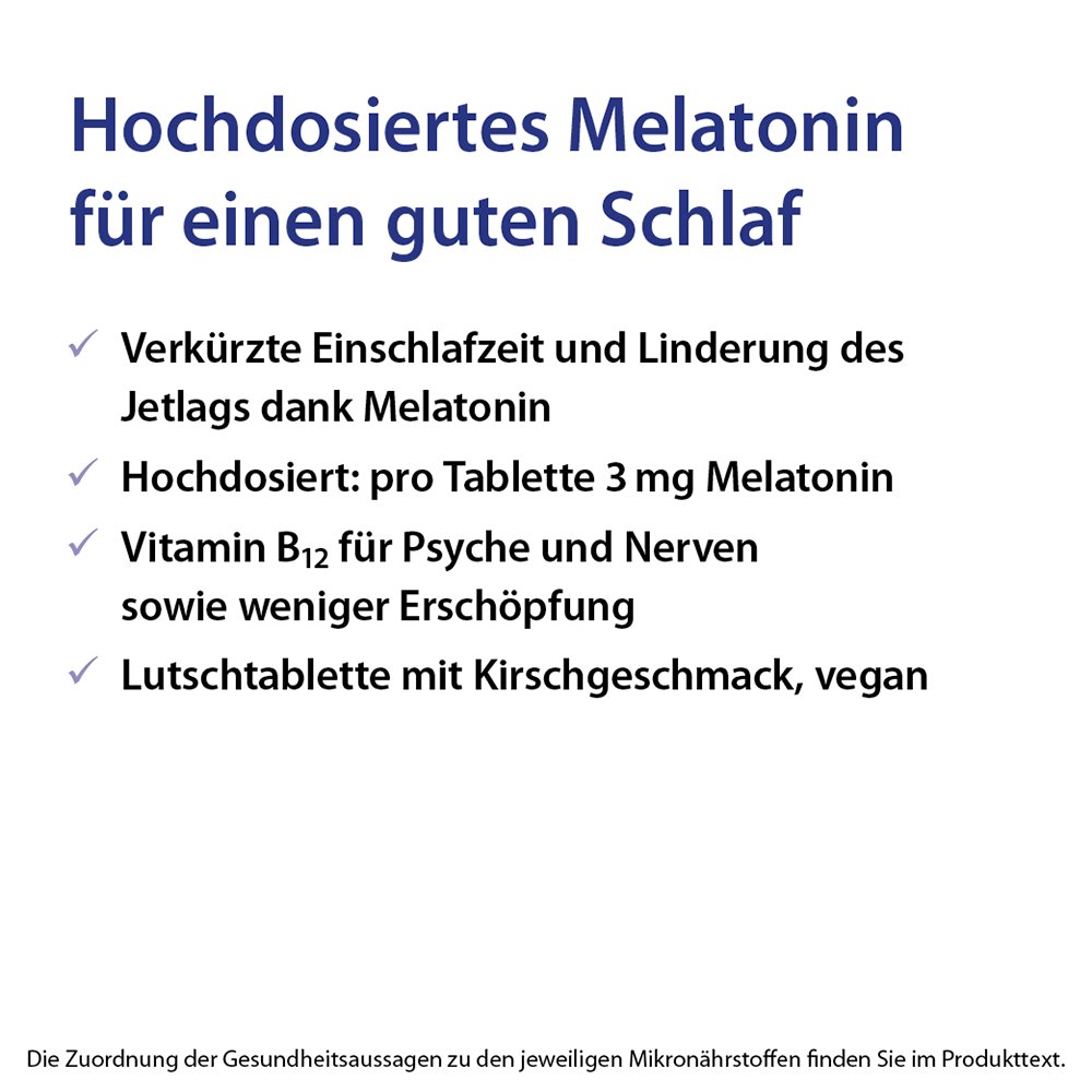 Dr.Jacob's Melatonin B12 forte 90 Lutschtabletten 3 mg vegan