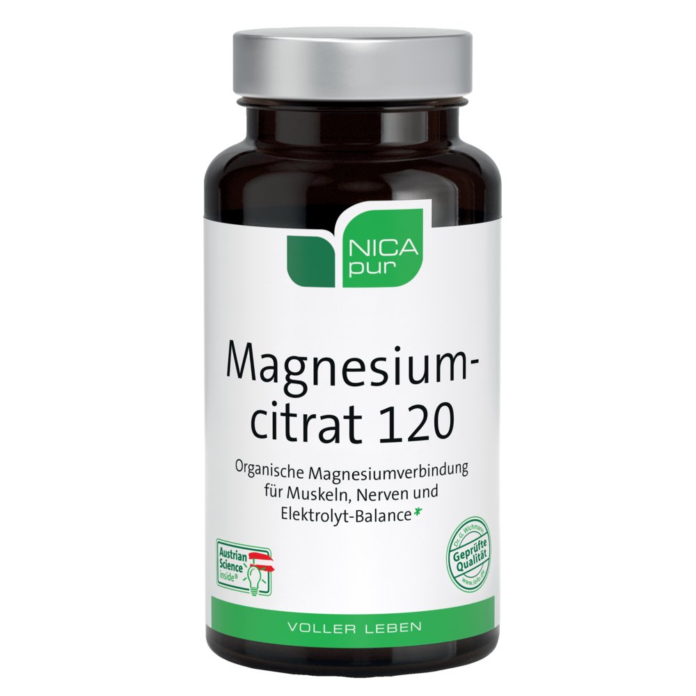 NICAPUR Magnesiumcitrat 120 Kapseln