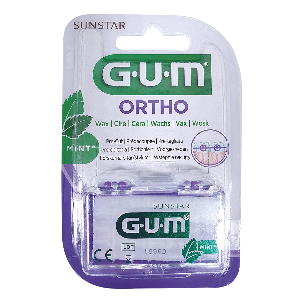 GUM ORTHO Wachs mint