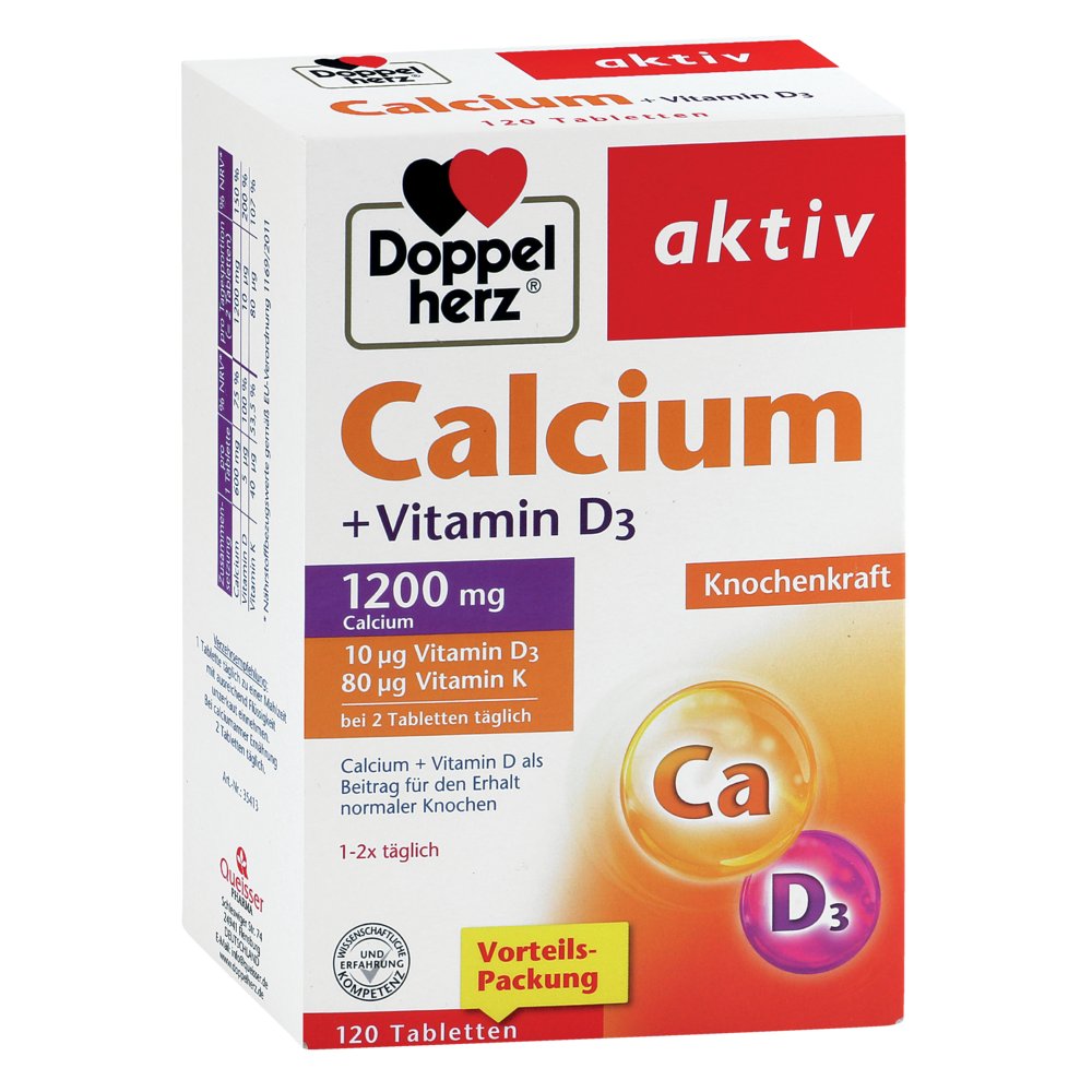 DOPPELHERZ Calcium+Vitamin D3 Tabletten