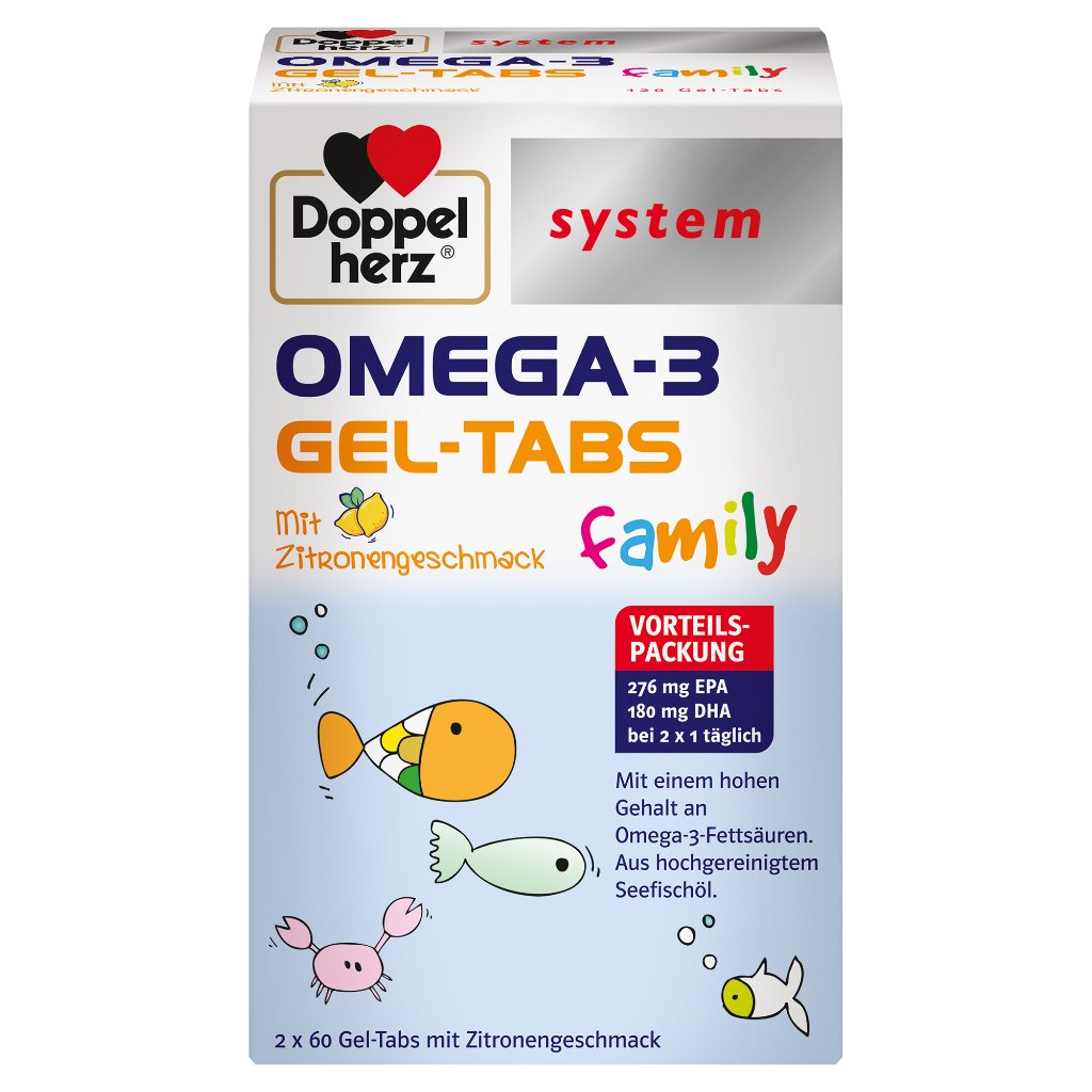 Doppelherz system Omega-3 family Gel-Tabs