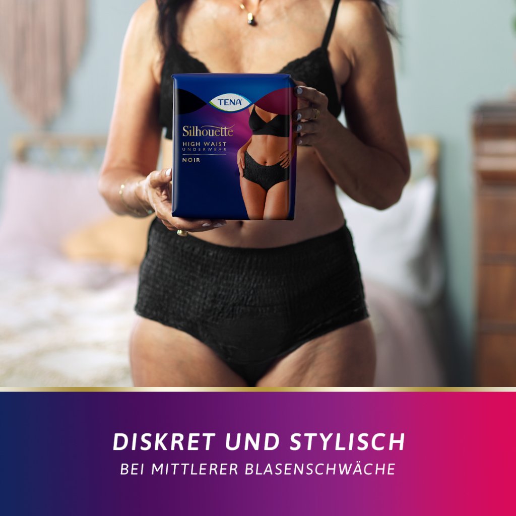 TENA SILHOUETTE Plus L noir Inkontinenz Pants