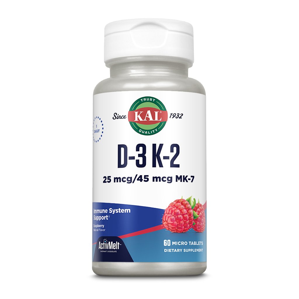 KAL Vitamin D3 K2 1000 i. E. / 45 mcg ActivMelt