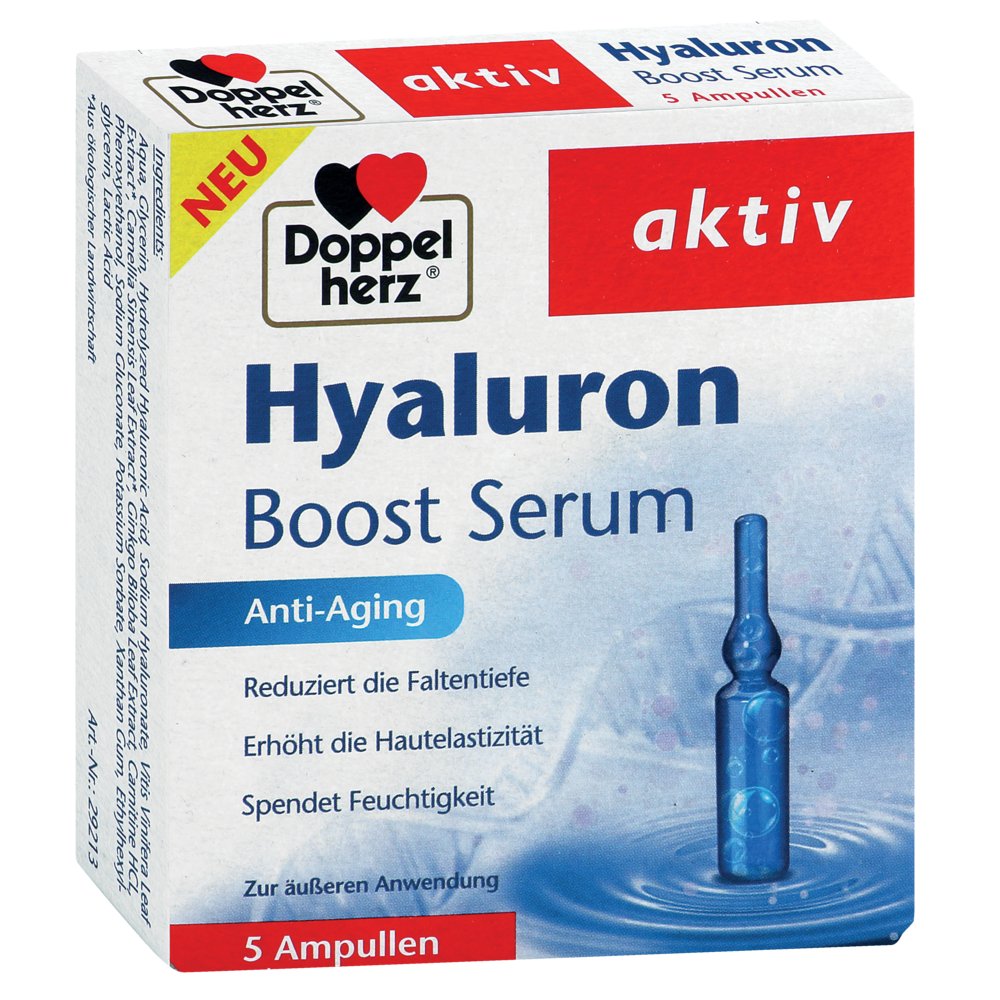 DOPPELHERZ Hyaluron Boost Serum Ampullen