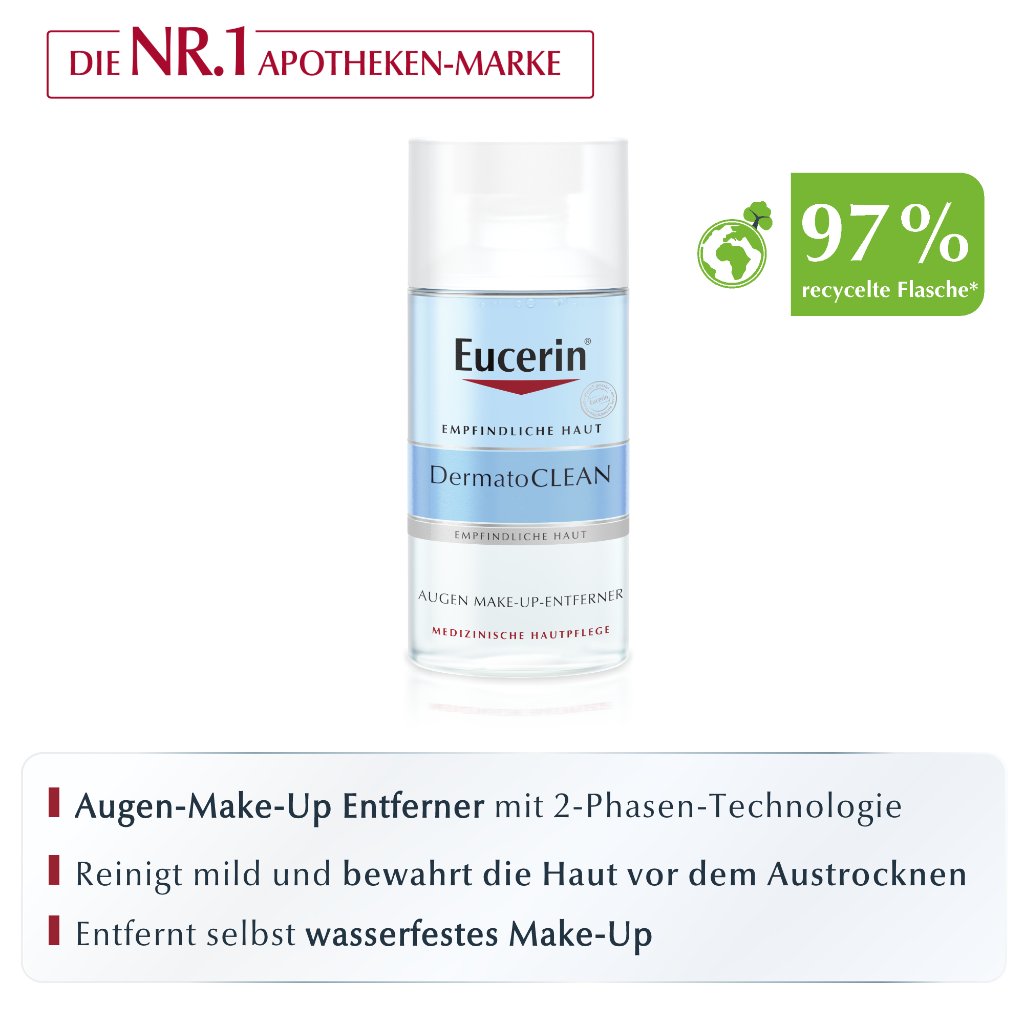 EUCERIN DermatoCLEAN Augen Make-up Entferner