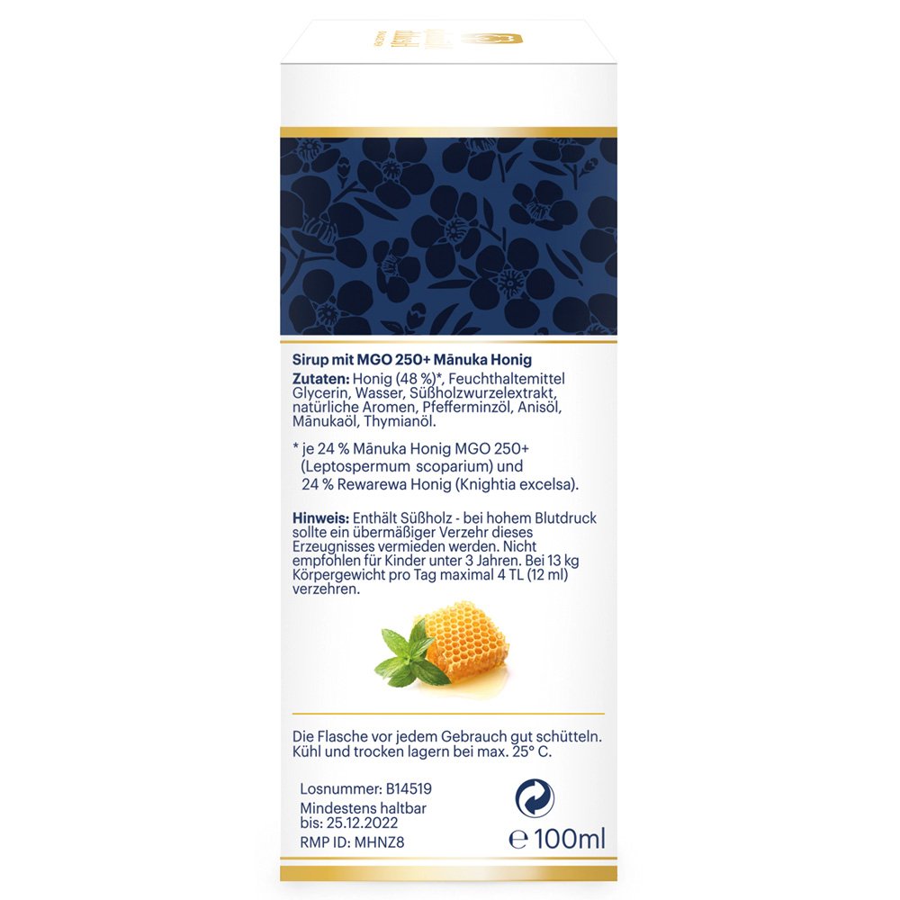 MANUKA HEALTH MGO 250+ Manuka Honig Sirup