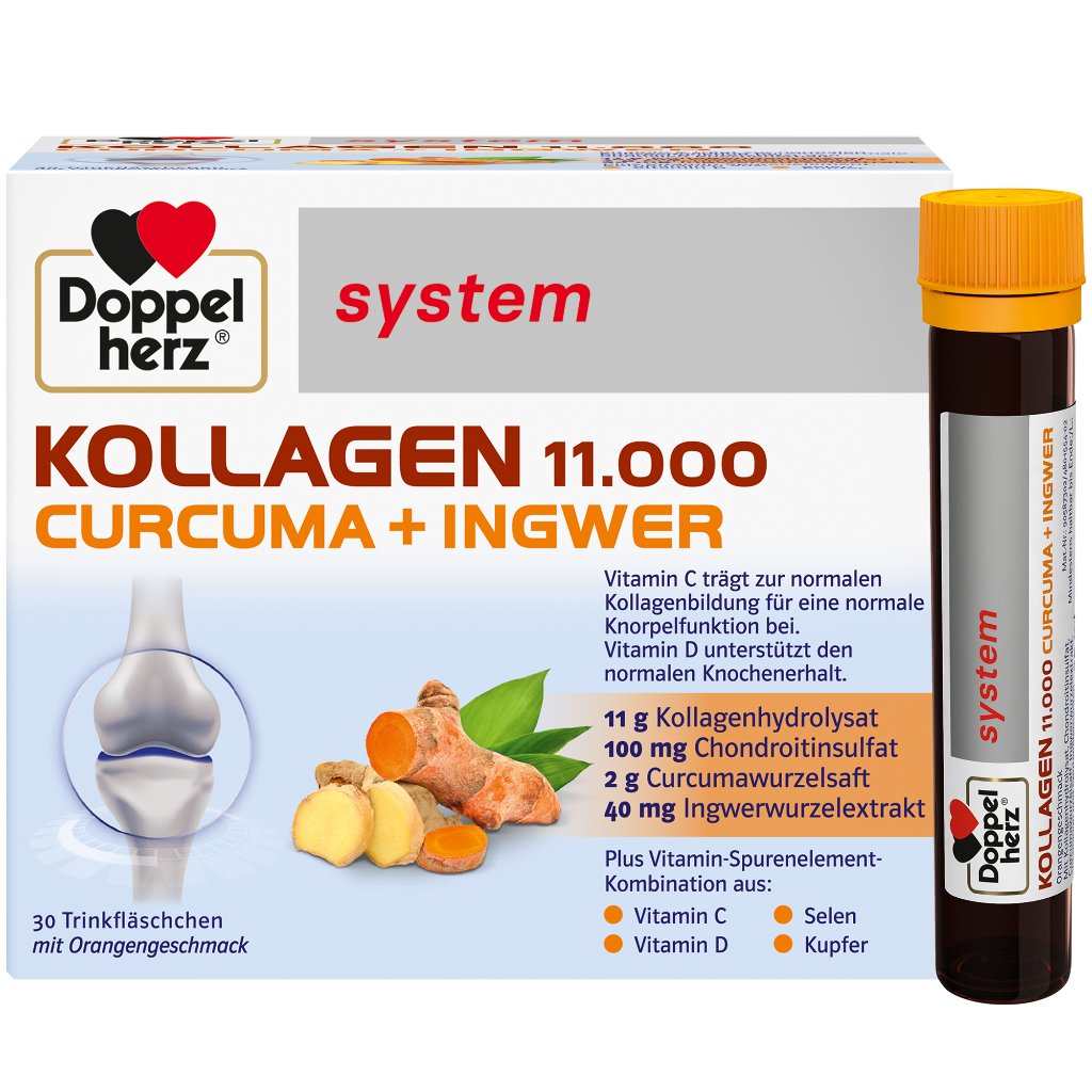 Doppelherz system Kollagen 11.000 Curcuma + Ingwer