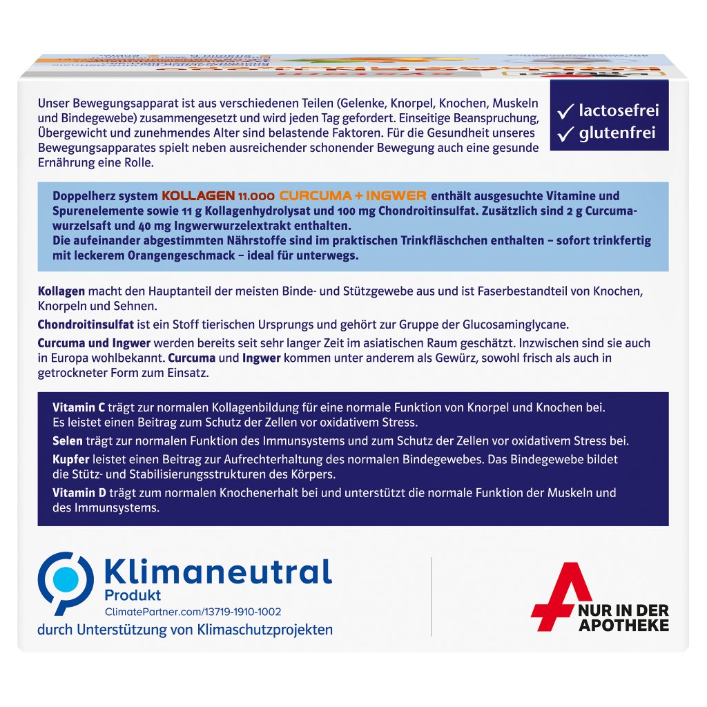 Doppelherz system Kollagen 11.000 Curcuma + Ingwer