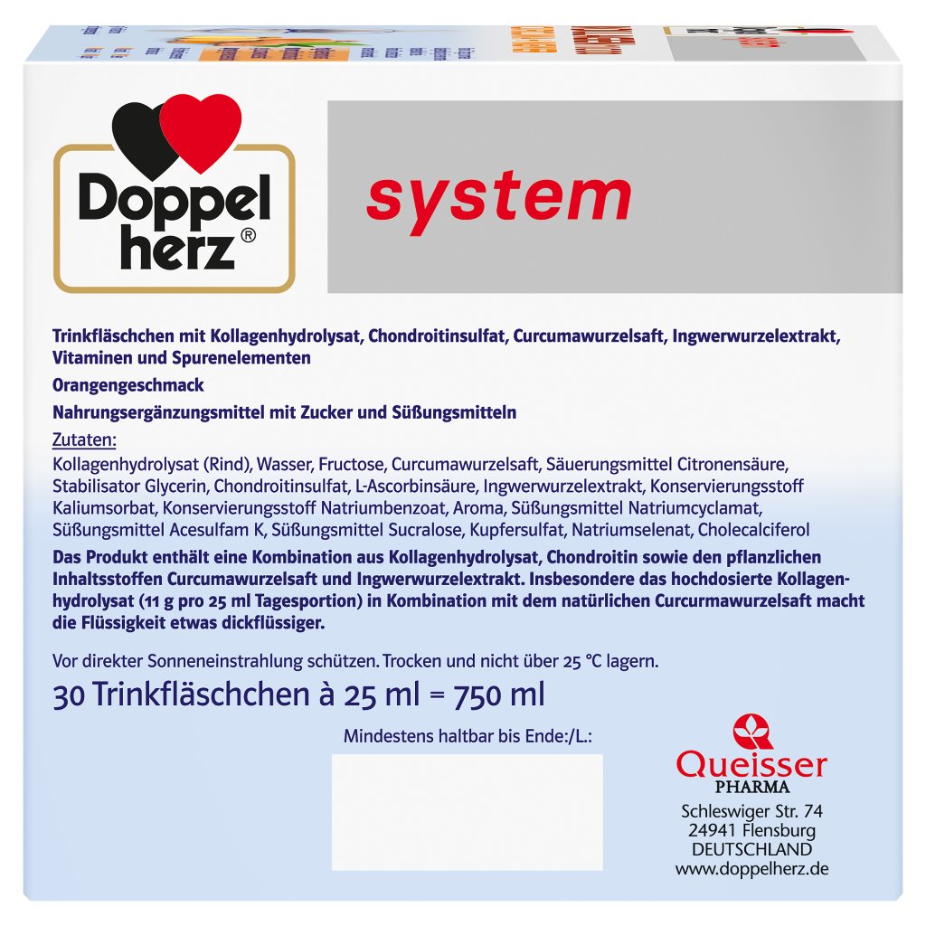 Doppelherz system Kollagen 11.000 Curcuma + Ingwer