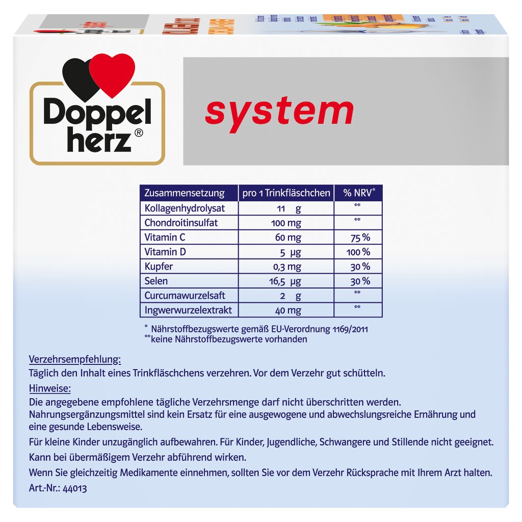 Doppelherz system Kollagen 11.000 Curcuma + Ingwer