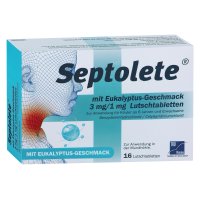 SEPTOLETE mit Eukalyptus-Geschmack 3mg/1mg Lut.-T.