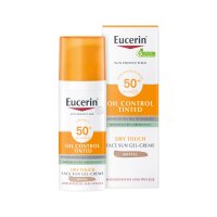 EUCERIN Sun Oil Control tinted Creme LSF 50+ mitt.
