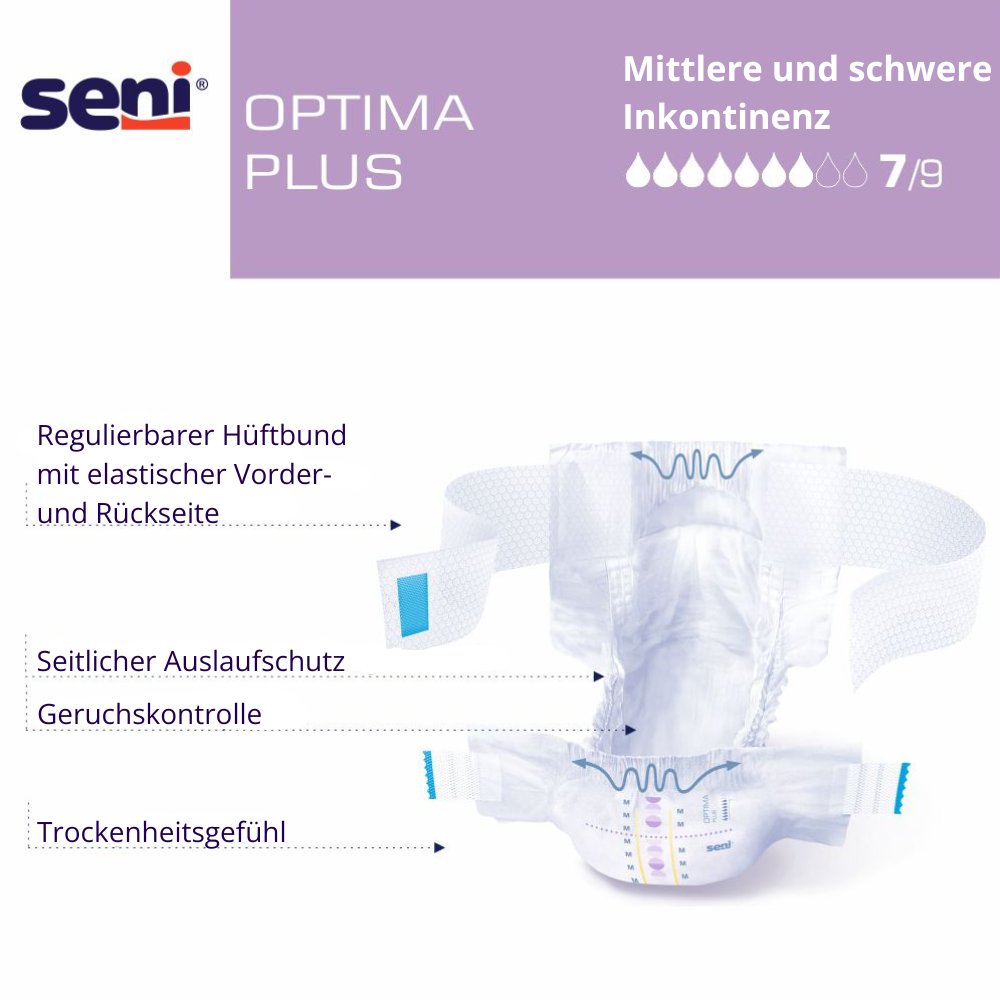 SENI Optima Plus Inkontinenzvorlage m.Hüftbund XL