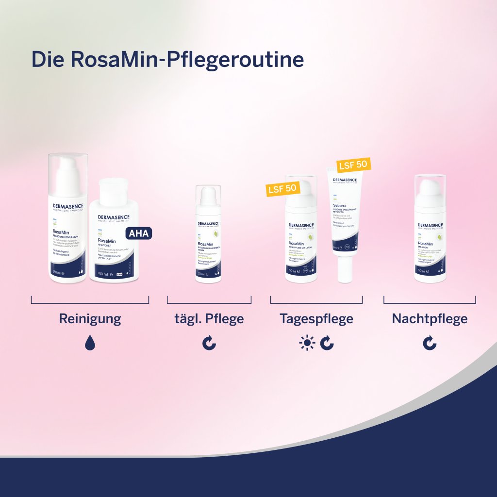 DERMASENCE RosaMin Tagespflege mit LSF 50, 50 ml