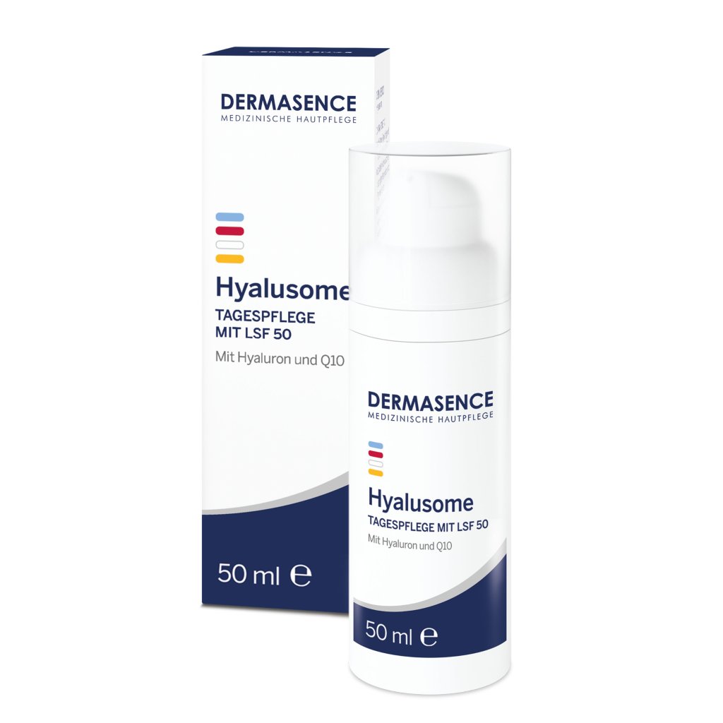 DERMASENCE Hyalusome Tagespflege mit LSF 50, 50 ml