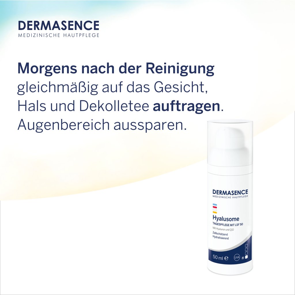 DERMASENCE Hyalusome Tagespflege mit LSF 50, 50 ml