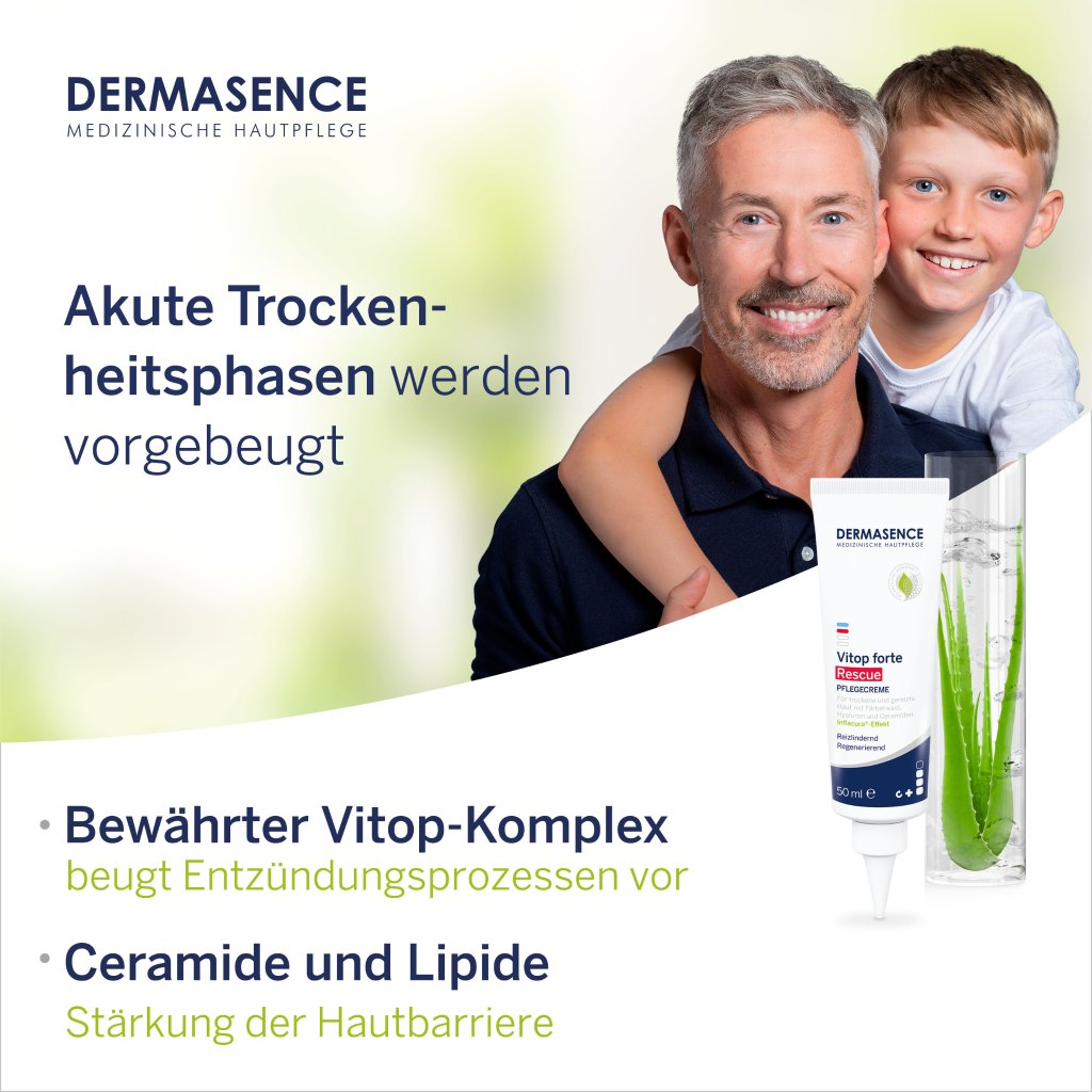 DERMASENCE Vitop forte Rescue Pflegecreme, 50 ml