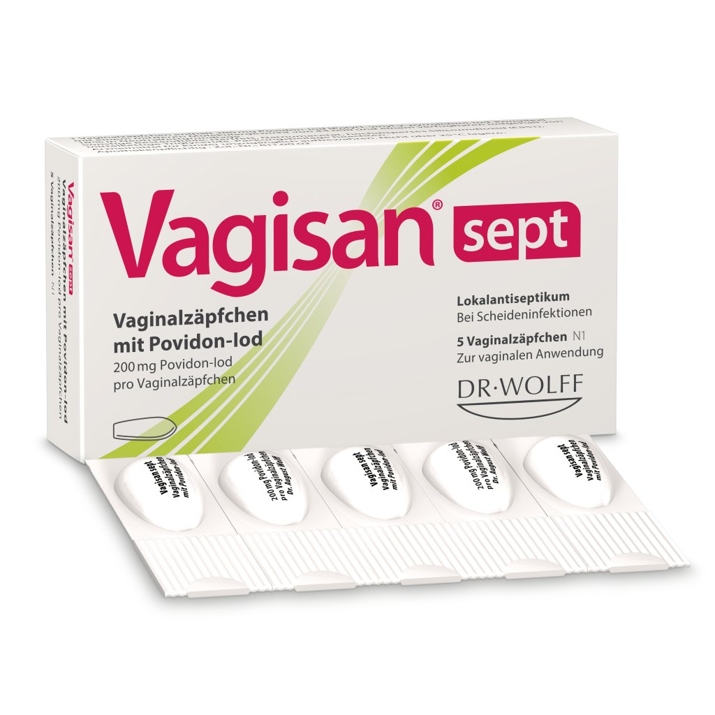 VAGISAN sept Vaginalzäpfchen mit Povidon-Iod