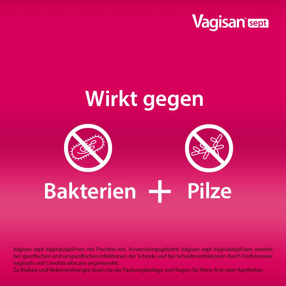VAGISAN sept Vaginalzäpfchen mit Povidon-Iod