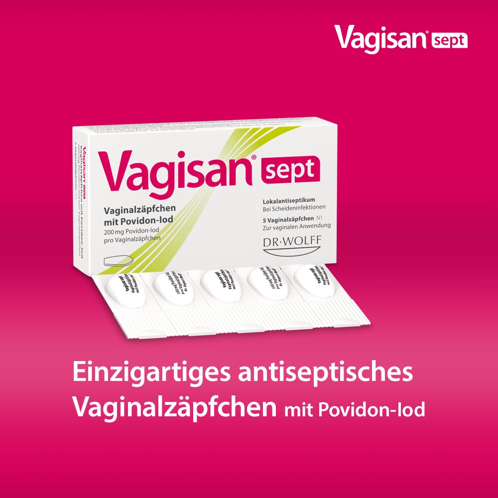VAGISAN sept Vaginalzäpfchen mit Povidon-Iod