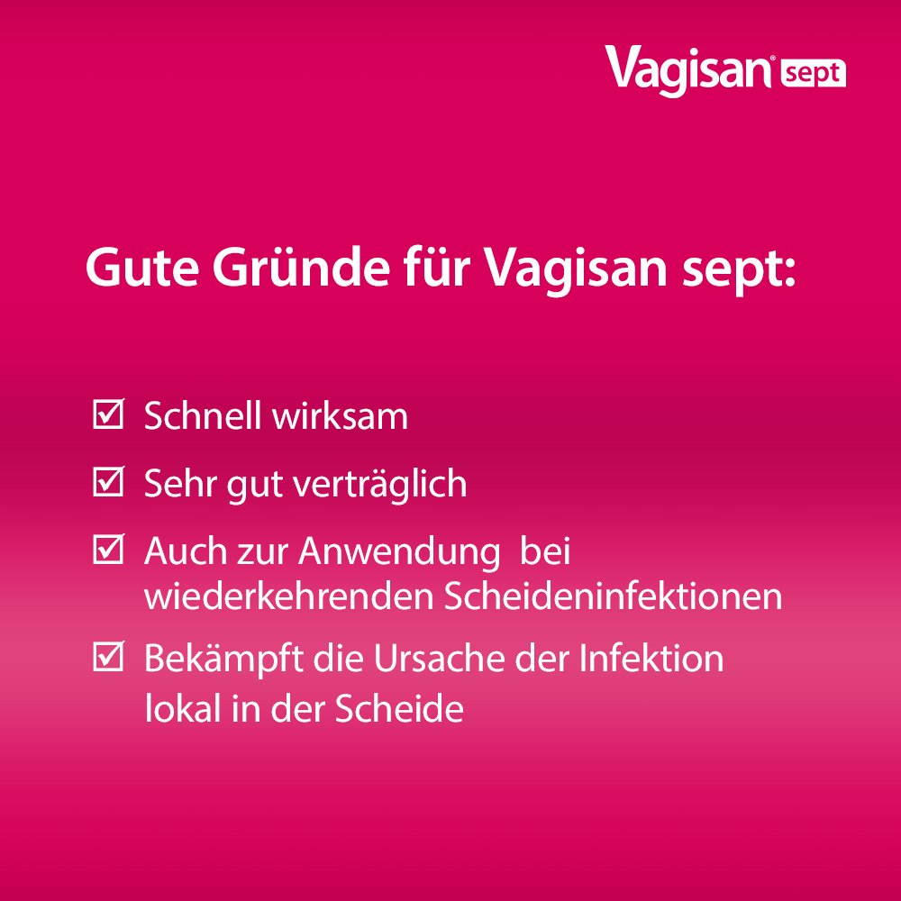 VAGISAN sept Vaginalzäpfchen mit Povidon-Iod
