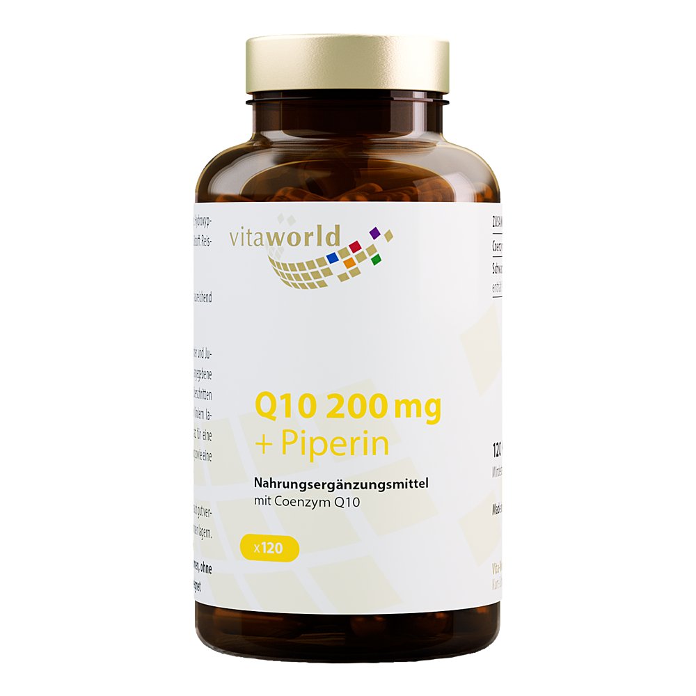 Q10 200 mg+Piperin Kapseln
