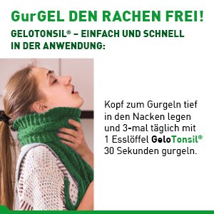 GeloTonsil Gurgelgel lindert Halsschmerzen & Schluckbeschwerden 200ml