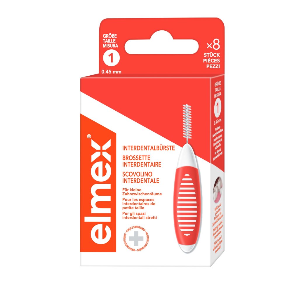 ELMEX Interdentalbürsten ISO Gr.1 0,45 mm orange