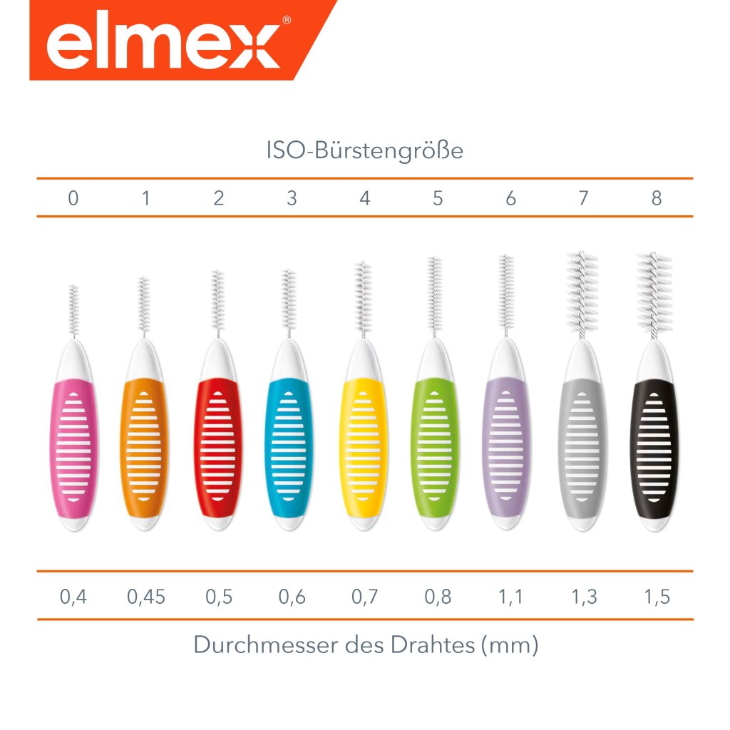 ELMEX Interdentalbürsten ISO Gr.3 0,6 mm blau