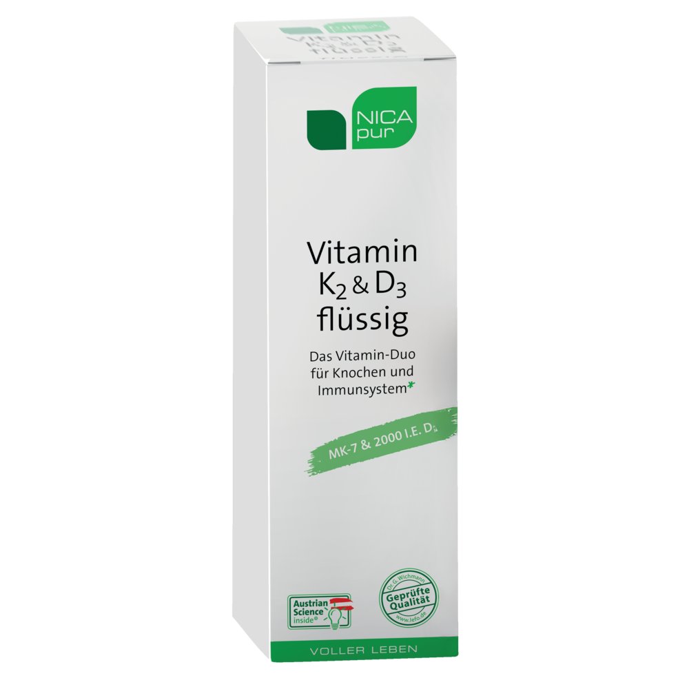 NICAPUR Vitamin K2 & D3 flüssig