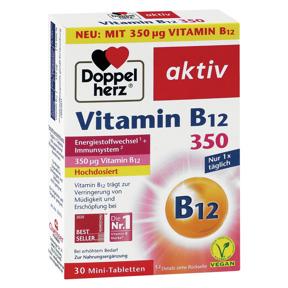 DOPPELHERZ Vitamin B12 350 Tabletten