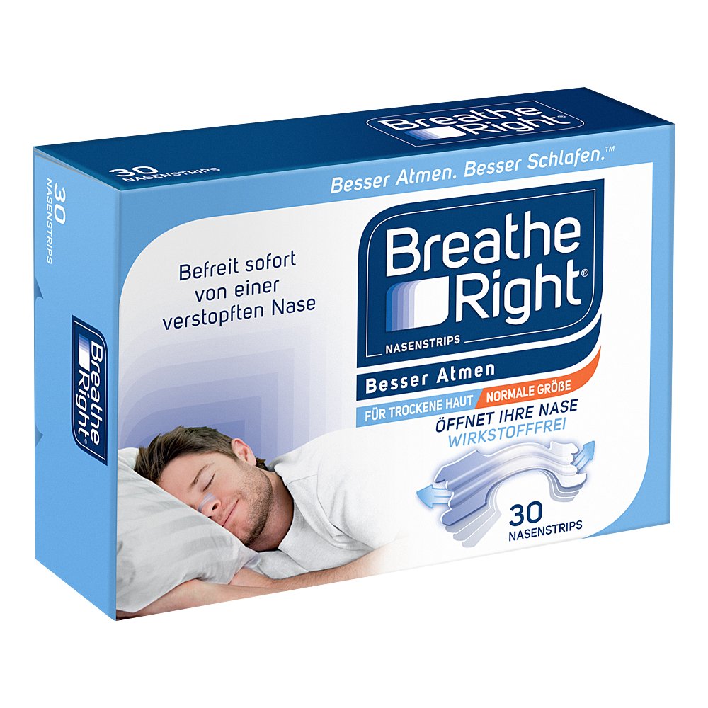 BESSER Atmen Breathe Right Nasenpfl.normal transp.