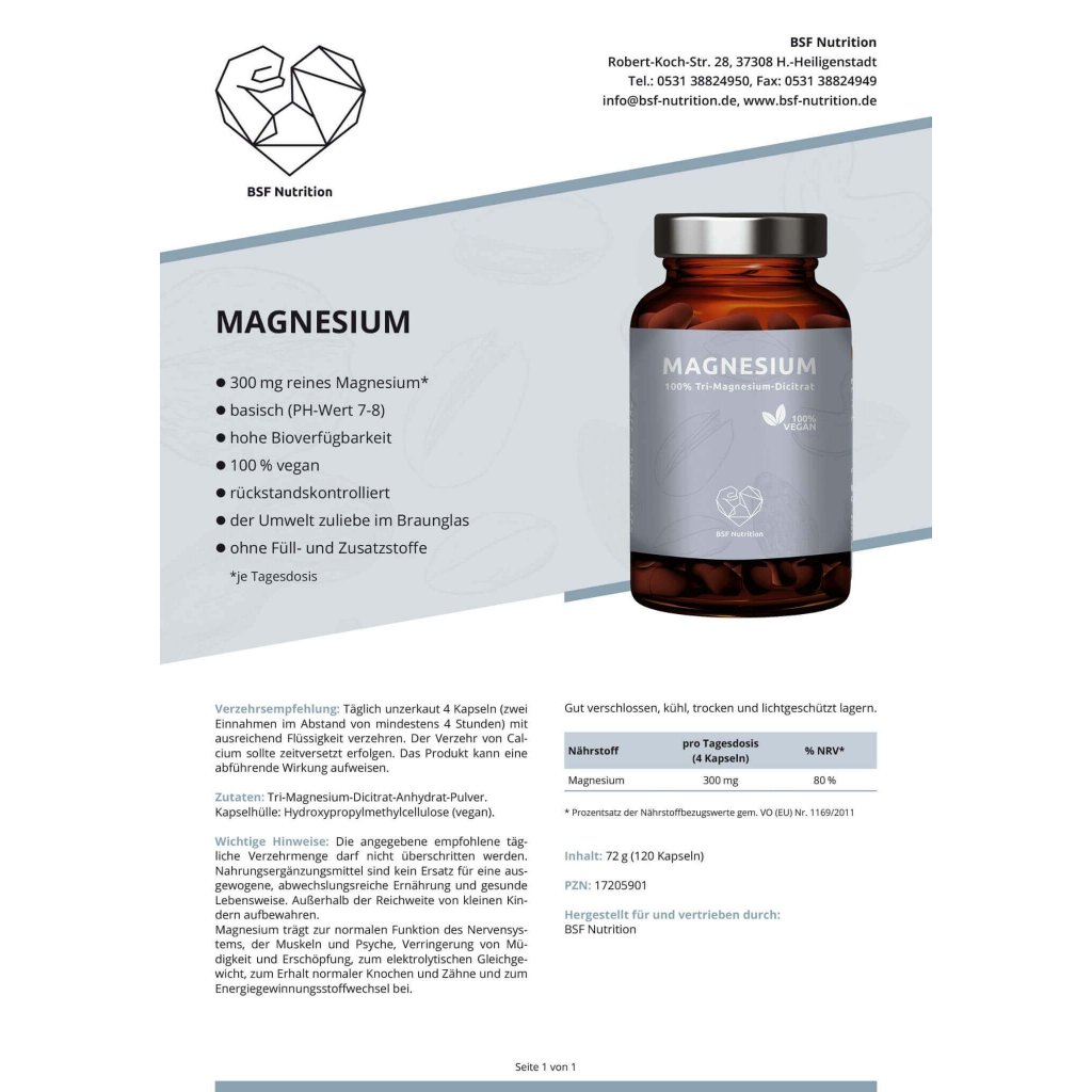Magnesium 100 % Tri-Mg-Dicitrat