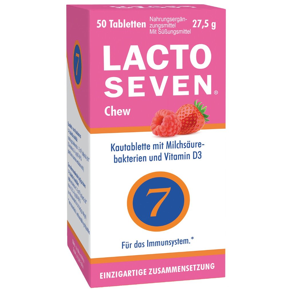 Lacto Seven Chew – mit 1 Mrd. Milchsäurebakterien & Vit. D