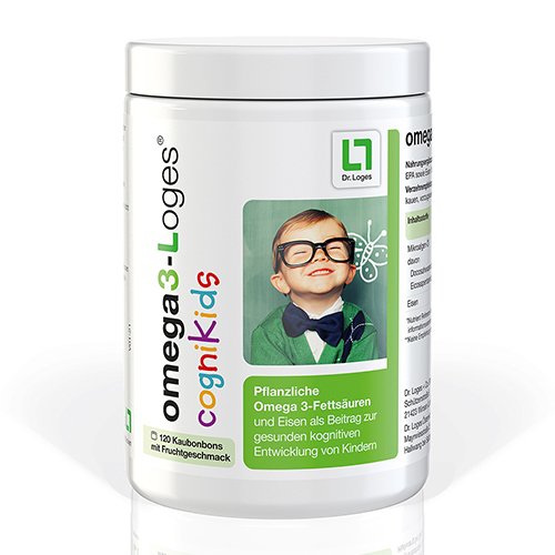 OMEGA3-LOGES cogniKids pflanzlich Kaudragees
