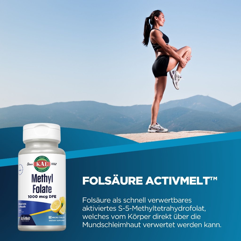 KAL Folsäure (Methylfolat 1000 mcg) ActivMelt